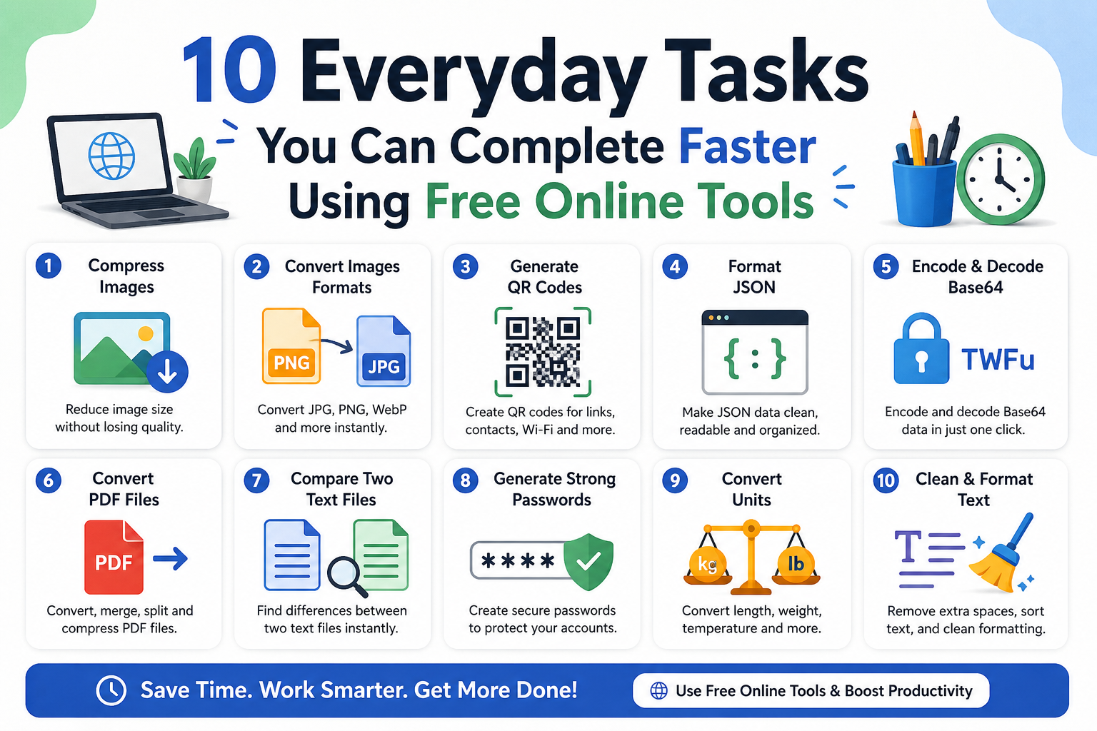 10 Everyday Tasks You Can Complete Faster Using Free Online Tools